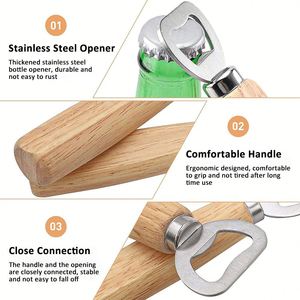 Décapsuleur en bois portable personnalisé, souvenir sur mesure - Product Image 3