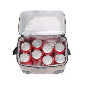 Sac isotherme carré en polyester à motif coquille de conque hawaïenne, sac à déjeuner isotherme personnalisé, sac isotherme pour boîte à lunch - Product Image 2