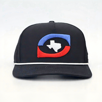 OEM Custom Logo Laser Cut Holes Performance Flat Bill Brim Hydro Nylon Rope 5 6 7 Panels Waterproof Snapback Baseball Cap Hat