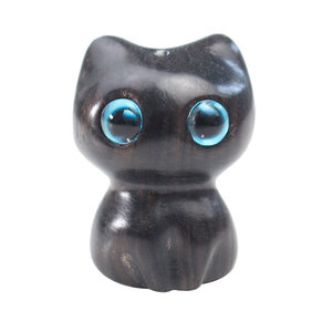 Cute <b>Cat</b> Sandalwood Keychain Ebony And Bloodwood Portable Decorative Ornaments For Car Bag Pendant <b>Gift</b> - Product Image 5
