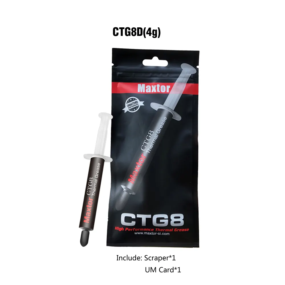 CTG8D-Jeringa de transferencia térmica Superior, 12,8 W, Grasa de silicona de alta estabilidad para CPU GPU CTG8D 4g