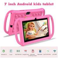 Tablettes K7 Pro 7 pouces IPS Android 13 RAM 2 Go ROM 32 Go Tablettes d'apprentissage pour enfants Logiciels pour jeux éducatifs Tablette PC pour enfants