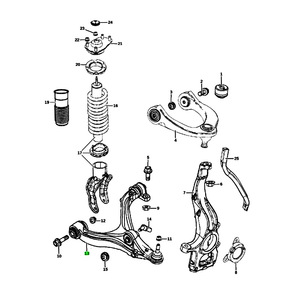 Brazo de control para suspensión inferior MacPherson de DODGE Durango Grand Cherokee 68282729AC 68282728AC - Product Image 4