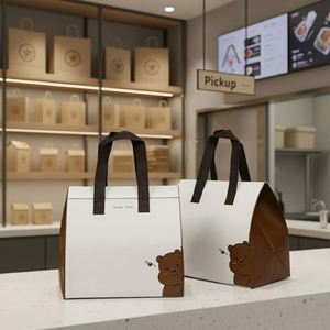 Wholesale Non-Woven Insulated Thermal Waterproof Cartoon Cooler Bag 24L Custom Printing Foldable Portable Food Delivery - Product Image 1
