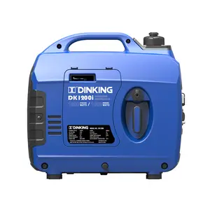 Dinking Portable Inverter Gerador 1200w Geradores Gasolina Silenciosa para Uso Doméstico Camping Carregamento, DK1200i