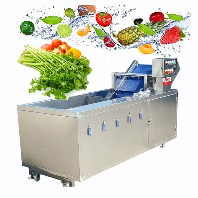 Máquina automática de lavar bolhas de ar para frutas e vegetais, lavadora automática de limpeza de batatas doces, cebola e tomate, limão, amendoim, manga e morango