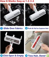 Éliminateur de poils d'animaux écologique |   Rouleau anti-peluche réutilisable pour meubles, vêtements et literie |   Outil de retrait des poils portable et facile à nettoyer