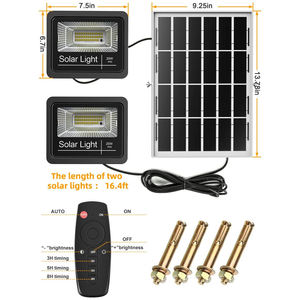 Lámpara Solar LED para Exteriores, Impermeable IP65, Blanca, Dos en Uno, 500W, 200W, 1000W, 800W, 300W, 600W, para Jardín - Product Image 5