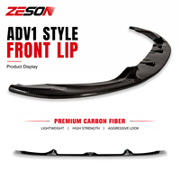 ZESON Serat Karbon Asli Model AD Splitter Bibir Bumper Depan untuk BMW M3 F80 M4 F82 F83 Competition 2014-2018