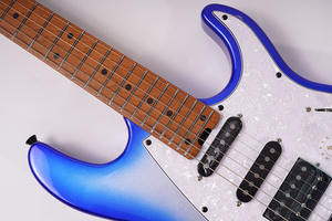 Chitarra Elettrica MOLLO MST-60BL con Pickup Humbucker H-H, Manico in Acero Canadese, Tastiera con Gradiente Luminoso, Corde <span class=keywords><strong>DAddario</strong></span> EXL110 - Product Image 2