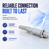 Connecteur circulaire en plastique PRG.1P à 10 broches, auto-verrouillant, avec boîtier en plastique