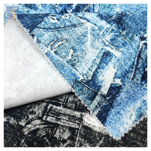 Lote de <span class=keywords><strong>Tela</strong></span> <span class=keywords><strong>Vaquera</strong></span> de Algodón 100% Teñida con Estampado Digital, <span class=keywords><strong>Tela</strong></span> <span class=keywords><strong>Vaquera</strong></span> Desgastada de Diseñador Chino <span class=keywords><strong>por</strong></span> <span class=keywords><strong>Metros</strong></span> - Product Image 5