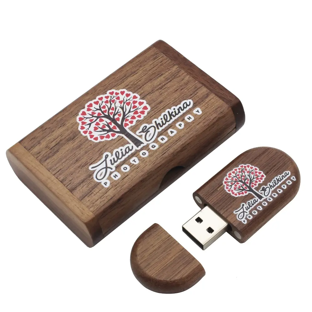 Logo gratuito 16GB USB 2.0 3.0 chiavette 32GB pollice chiavetta Memory Stick Pen Drive Pendrive 4GB 8GB 64GB in legno chiavetta USB