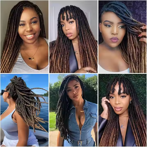 Extensiones de Cabello de Ganchillo Pre-Enlazadas de 18 Pulgadas, Suaves, Estilo Rastas Falsas Gypsy, de Fibra Premium Resistente al Calor, Lisas - Product Image 6