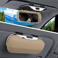 Nuevo Soporte para Gafas de Sol para Visera de Coche, Apertura con una Sola Mano, Estuche para Gafas de Coche Antiarañazos, Soporte para Gafas de Sol para Visera de Coche