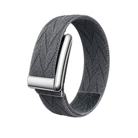 Bracelet de sport en nylon tissé à motif losanges compatible avec Whoop 50, bracelet de montre ECG Fitness à anneau unique