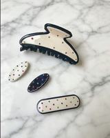 Lot de pinces à cheveux coréennes scintillantes pour filles, design géométrique coloré et élégant en acétate lisse avec strass