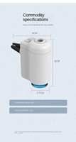 Diffuseur d'aromathérapie portable mini en plastique de grande capacité, écologique, alimenté par USB, avec éclairage LED, M83 MAONOAL 10 ml, pour voiture