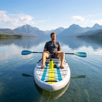 Kayak gonflable multifonctionnel en PVC stable, planche à pagaie tandem, planche de surf, portable, double place, pour usage familial en plein air
