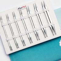 Knitpro 12370 Nova Cubics Brass Metal Interchangeable Circular Needle Deluxe Set Hand Knitting