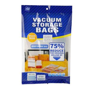 Juego de bolsas de almacenamiento al vacío de 6 piezas, bomba de mano, tela de plástico plegable, organización que ahorra espacio para dormitorio, cocina, viaje, seguro para alimentos - Product Image 1