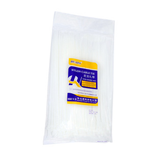 Huada Nylon Cable Ties White <b>Plastic</b> Self Locking For Wire Bundling - Product Image 3