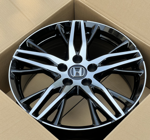 Nouvelles jantes de voiture en alliage d'aluminium à cinq branches classiques de luxe de 17 pouces 5x1143 noires pour Accord/Inspire/Odyssey/Elysion, prêtes à être expédiées - Product Image 3