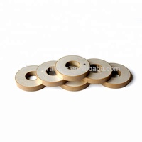 Merek ZIBO Berbagai Ukuran PZT4 PZT5 PZT8 Elemen Piezoelektrik Sensor Getar Cincin Keramik Piezo Buatan China