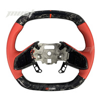 Volant en fibre de carbone forgé personnalisé avec LED pour Chevrolet Corvette C8 Z06 Stingray E-Ray ZR1 1LZ 2LZ 3LZ Z51 Coupé 2019-2026