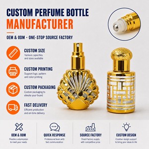 Botella de Perfume de Vidrio Decorativa con Rodillo <span class=keywords><strong>y</strong></span> Pulverizador, 12ml/10ml, Electrochapada en Oro, Personalizable OEM/ODM, Venta al Por Mayor - Product Image 3