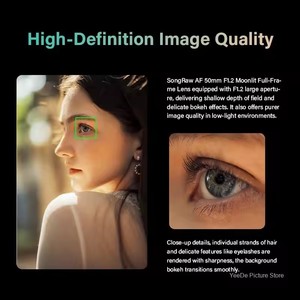 Objectif plein format SONGRAW AF 50mm F1.2 à grande ouverture avec autofocus pour appareil photo Sony E - Product Image 6