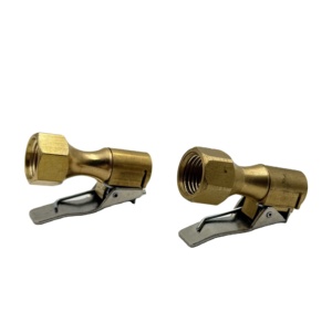 New Auto lốp không khí Inflator Pomp van kết nối nhanh chóng Coupler Brass <span class=keywords><strong>STEM</strong></span> inch NPT chủ đề Clip-on Adapter lốp công cụ sửa chữa - Product Image 1