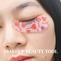 Libeauty Coussinets sous les yeux Patchs en silicone réutilisables pour les yeux pour anti-rides et extension de cils Autocollant de logo personnalisable