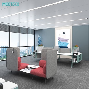 B2B Modular Acoustic Privacy Office <b>Sofa</b> Pod Steel <b>Frame</b> Ergonomic Design BIFMA Certified for Living Room Bedroom Hospital Use - Product Image 3