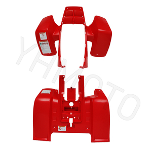 Kit de carénage et de protection de radiateur pour Yamaha YFZ Banshee 350 YFZ350 YFZ350 ATV - Garde-boue avant et arrière en plastique - Jaune - Product Image 2