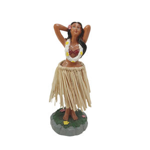 Figurine créative dansante Hula Girl Hawaii Souvenirs tableau de bord Hula Girls Bobble Head - Product Image 1