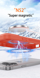 Funda Protectora para Teléfono con Disipación de Calor en Forma de Panal de Abeja de Alta Calidad al por Mayor para iPhone 16 Pro Max - Product Image 5