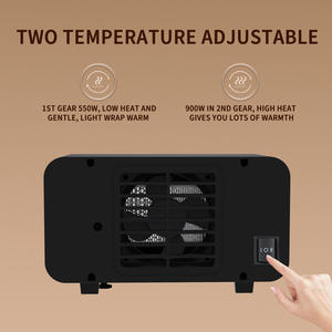 Chaleur confortable pour les petits espaces Chauffage électrique avec thermostat pour une utilisation intérieure avec télécommande, <span class=keywords><strong>radiateur</strong></span> de protection contre la surchauffe - Product Image 4