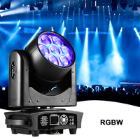 Projecteur de scène 350W 7x40W RGBW 4-en-1 LED Wash Beam à tête mobile avec zoom pour DJ, discothèque et éclairage de scène