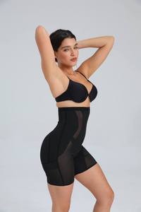 Langqin Bodyshaper Shorts High-Waisted Compression Tummy Control Girdle <b>Thigh</b> Slimming Breathable Woven Eco-Friendly XL - Product Image 4