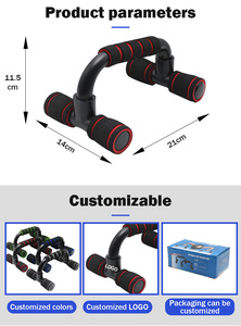 Bodybuilding Power Training Fitness Anti Slip Foam Grip <strong>Parallel</strong> Push up <strong>Bar</strong> Handle for Home Indoor - Product Image 6