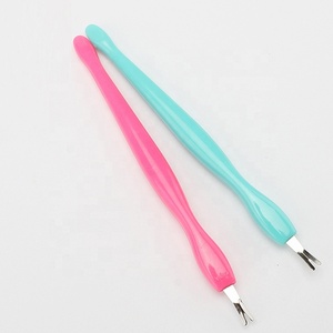 Plastic Cuticle Pusher Manicure Remover Supply Plastic Nail Art Manicure Tool Remover Nail Cuticle Pusher