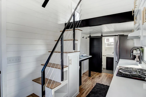 Prefab xây dựng thiết kế Scandinavian gỗ đúc sẵn giá rẻ cắm trại Tiny nhà trên bánh xe di động Trailer nhà bánh xe - Product Image 4