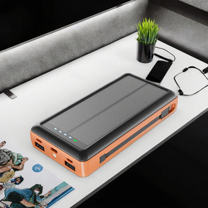 แบตสำรองพลังงานแสงอาทิตย์แบบพกพา 20000mAh 15W ชาร์จเร็ว ช่อง USB คู่ และช่อง Type-C สำหรับโทรศัพท์มือถือ ใช้งานกลางแจ้ง - Product Image 3