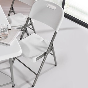 Vente en gros d'usine, chaises pliantes portables en plastique <span class=keywords><strong>Dilan</strong></span> modernes, pour mariage, banquet, événements, jardin extérieur, cadre en métal, couleur personnalisée - Product Image 4