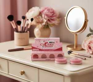 Palette Blush Saniye Cherry Finitura Opaca Alta Pigmentazione Polvere Minerale Trucco Viso Tonalità Chiara EA017 Formato Regolare - Product Image 2