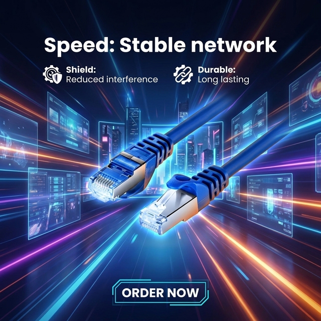 High Speed 10Gbps 600MHz Cat7 Ethernet Cable STP Shielded RJ45 Network Cat6 Patch Cord Lan Cable for Router Modem Gaming