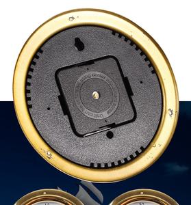 4 Pcs/set Boîtier en laiton Station météo traditionnelle Baromètre de température Hygromètre et horloge de marée 145mm Grande taille - Product Image 5
