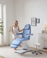 Table de massage électrique professionnelle moderne avec mobilier de spa réglable pour usage domestique, traitement facial, lifting, confortable