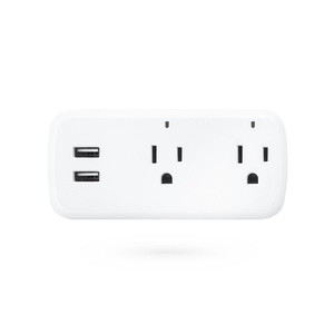 Tuya WiFi US Smart <strong>Plug</strong> <strong>Extender</strong> with 2 USB Ports 2 AC Outlets Alexa Google Home Wireless Multi Socket OEM Wholesalel PST-BSD08 - Product Image 1